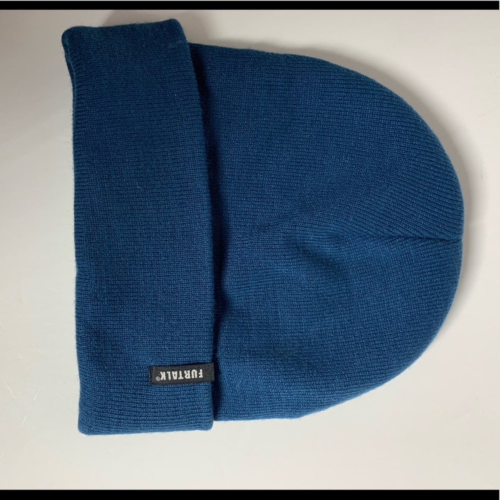 NEW Teal Blue Furtalk beanie